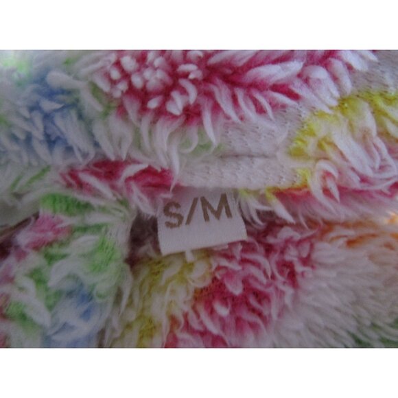 Aegean Apparel Plush Heart Sculpted Bathrobe S/M Multicolor Vintage Turkey GUC - Picture 7 of 16